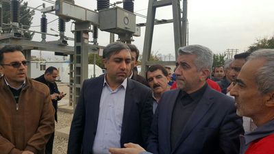 وزیر نیرو وارد کرمانشاه شد