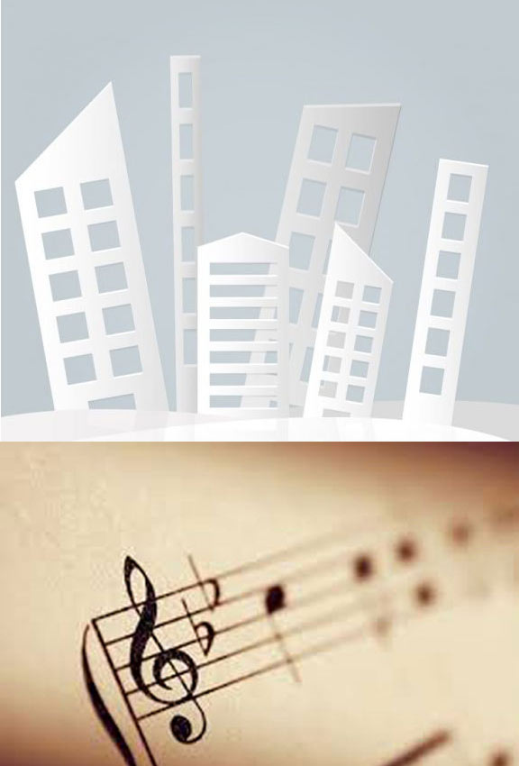 ساختمان‌ها، "نُت‌های‌ موسیقی" 