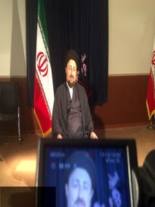 حمایت سیدحسن خمینی از روحانی +عکس