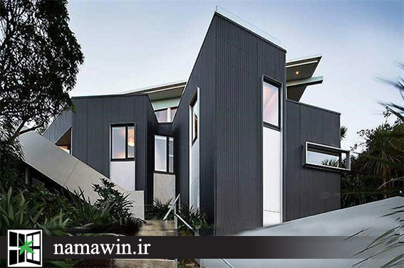 خانه ای متمایز با نمایی ویژه از بندرگاه در نیوزلند