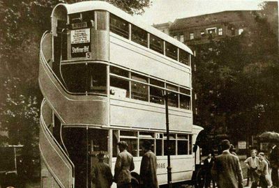 اتوبوس سه طبقه؛ ۹۰ سال پیش در برلین +عکس