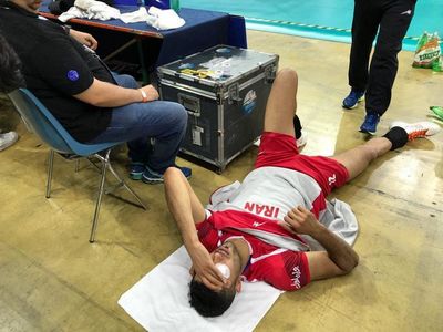 میرزاجانپور بعد از بازی به بیمارستان منتقل شد