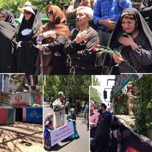 ورود پیکر شهدای ترور به دانشگاه تهران +عکس