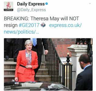 &quot;ترزا می&quot;  استعفا نمی‌دهد