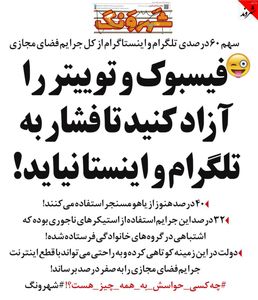 فیسبوک را آزاد و اینترنت را قطع کنید! (طنز)