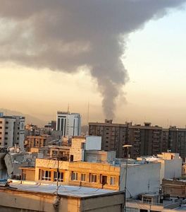 آتش سوزی انبار کالا در خیابان فدائیان اسلام تهران