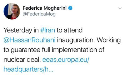 روایت موگرینی از حضور در ایران +عکس