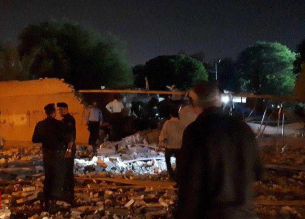 انفجار گاز بخشی ازمرکز آموزش ورزشگاه تختی اهواز را تخریب کرد