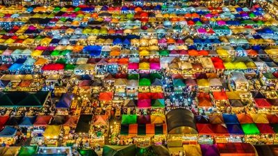 بازار شبانه تایلند در عکس روز نشنال جئوگرافیک