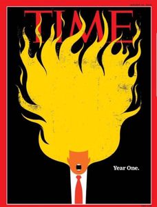 طرح جلد نشریه تایم در سالگرد ریاست‌جمهوری ترامپ +عکس