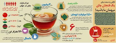 سرانه مصرف چای برای هر ایرانی چقدر است؟ +اینفوگرافیک