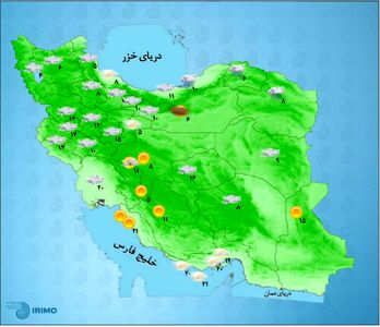 پیش بینی وضعیت آب و هوا +نقشه