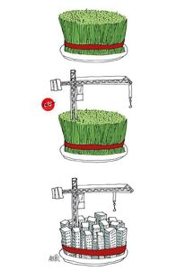 به سبزه عید هم رحم نمی‌کنند! (کاریکاتور)