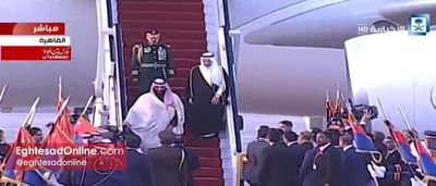 آماده باش در فرودگاه قاهره برای استقبال از ولیعهد عربستان