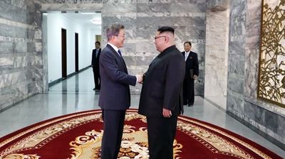 دیدار سران کره جنوبی و کره شمالی +تصاویر