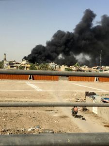 مرکز نگهداری صندوق‌های رای در عراق دچار آتش‌سوزی شد