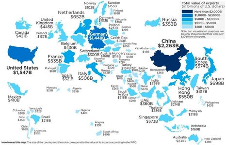 بزرگترین «صادرکنندگان» جهان را بشناسید +اینفوگرافیک