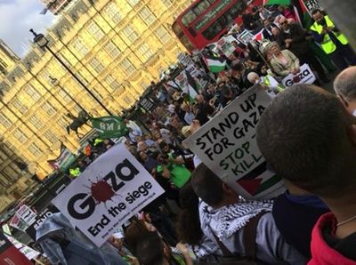 تظاهرات مخالفان سفر نتانیاهو به لندن +تصاویر