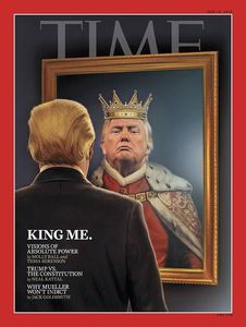 پادشاه ترامپ روی جلد نشریه تایم
