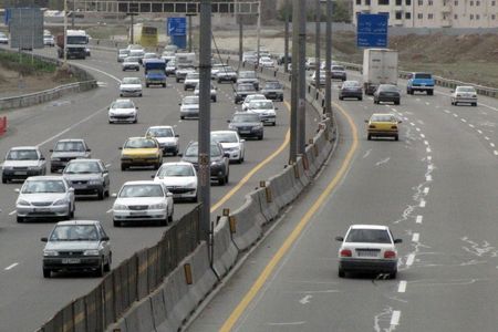 ترافیک نیمه‌سنگین در آزاد راه قزوین- کرج