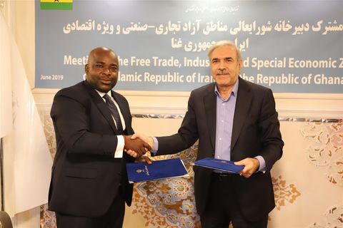 افزایش تبادلات تجاری مناطق آزاد ایران ‌و غنا