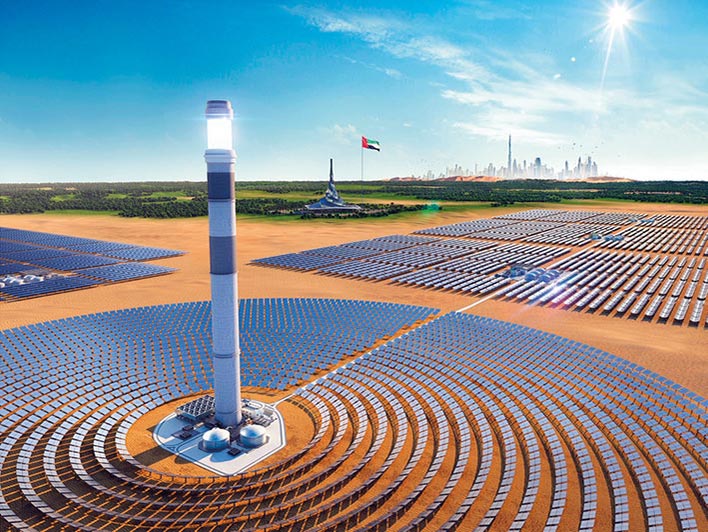 استفاده از پانل‌های آلومینیومی در ساخت نیروگاه خورشیدی دوبی