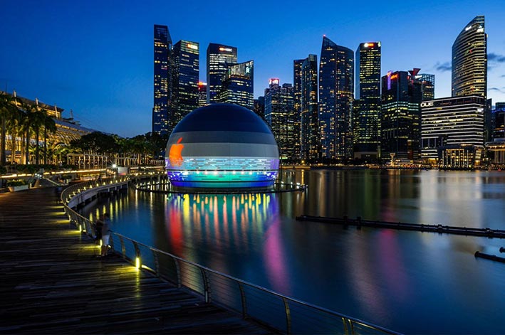 فروشگاه شناور اپل در سنگاپور افتتاح شد