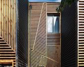 طراحی و اجرای نمای ساختمان با استفاده از چوب