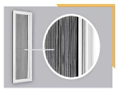 توری پلیسه پنجره UPVC