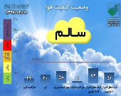 کیفیت هوای تهران در شرایط سالم