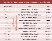 قیمت سیستم صوتی و تصویری خودرو +جدول