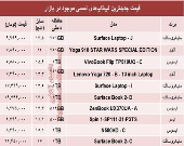 قیمت انواع لپ‌تاپ لمسی در بازار +جدول
