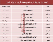 مظنه انواع یخچال‌‌ فریزر دربازار تهران؟ +جدول