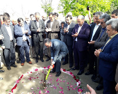 کلنگ زنی یک باب مدرسه در گنبدکاووس با مشارکت بانک ملی ایران