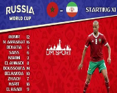 ترکیب تیم ملی فوتبال مراکش و ایران