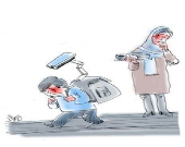 اینم روش جدید مراقبت از کودک در مدرسه! (کاریکاتور)