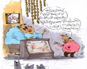 چه خبر از گربه پیشگو؟! (کاریکاتور)