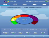 کیفیت هوای تهران در شرایط سالم