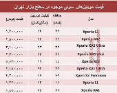 مظنه موبایل‌های سونی در بازار +جدول