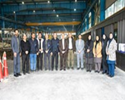بازدید معاون مدیرکل اداره‌کل تعاون، کار و رفاه اجتماعی استان مرکزی از شرکت صنایع آلوم رول نوین