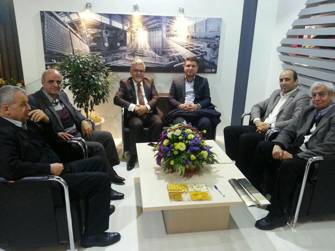 بازدید اعضای هیات مدیره سندیکای صنایع آلومینیوم ایران از نمایشگاه بین المللی در و پنجره و صنایع وابسته