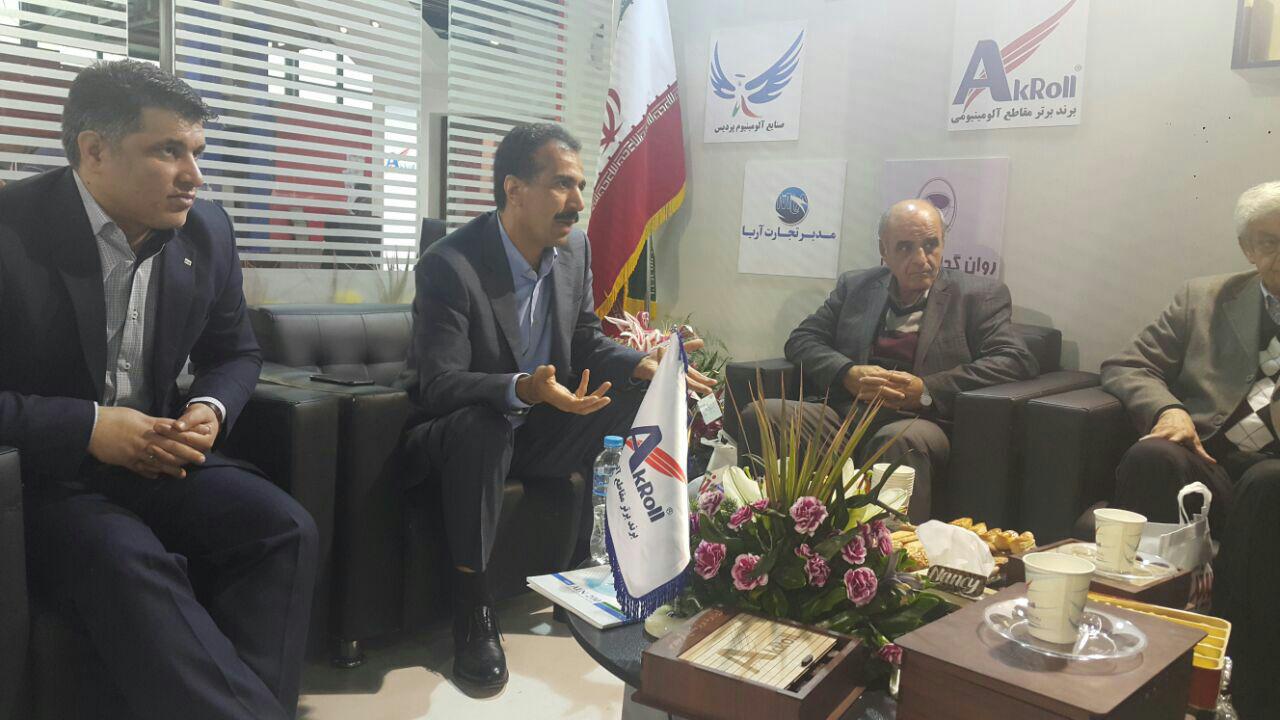 بازدید اعضای هیات مدیره سندیکای صنایع آلومینیوم ایران از نمایشگاه بین المللی در و پنجره و صنایع وابسته